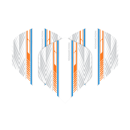 Pentathlon Flights white/orange/blue