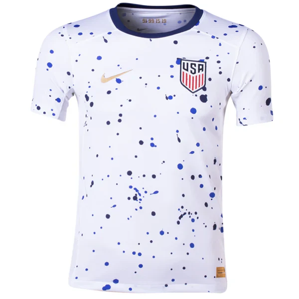 Youth United States Home Jersey 23/24 (White/Loyal Blue)