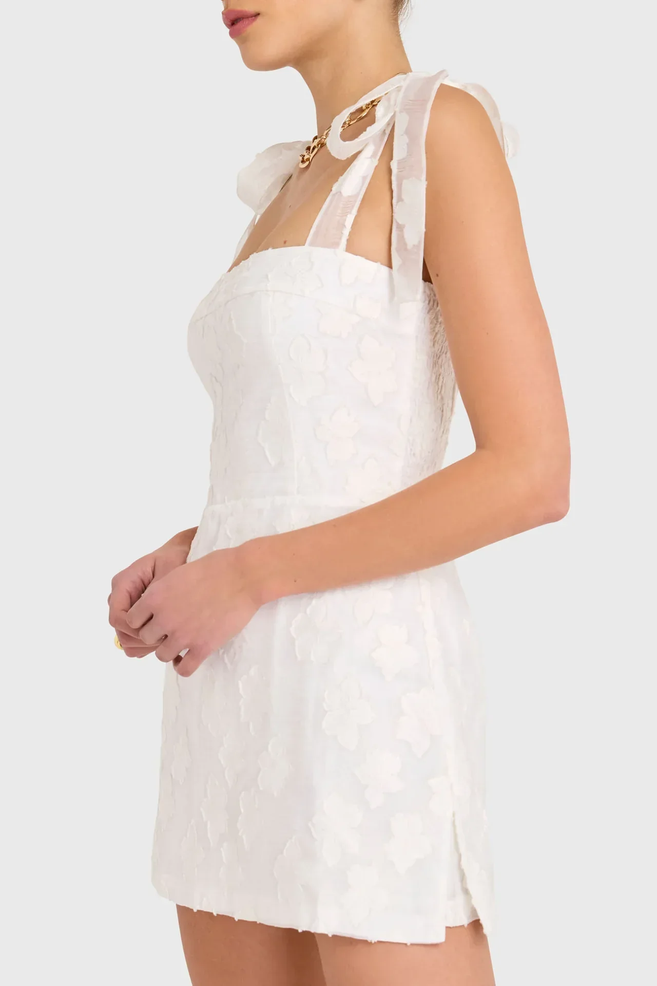 Beautiful Beginnings Mini Dress White