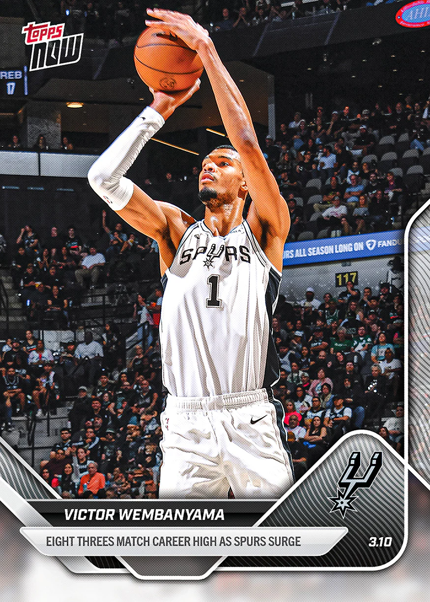 Victor Wembanyama - 2025-26 NBA Topps NOW® - Card 203 - PR: 2247