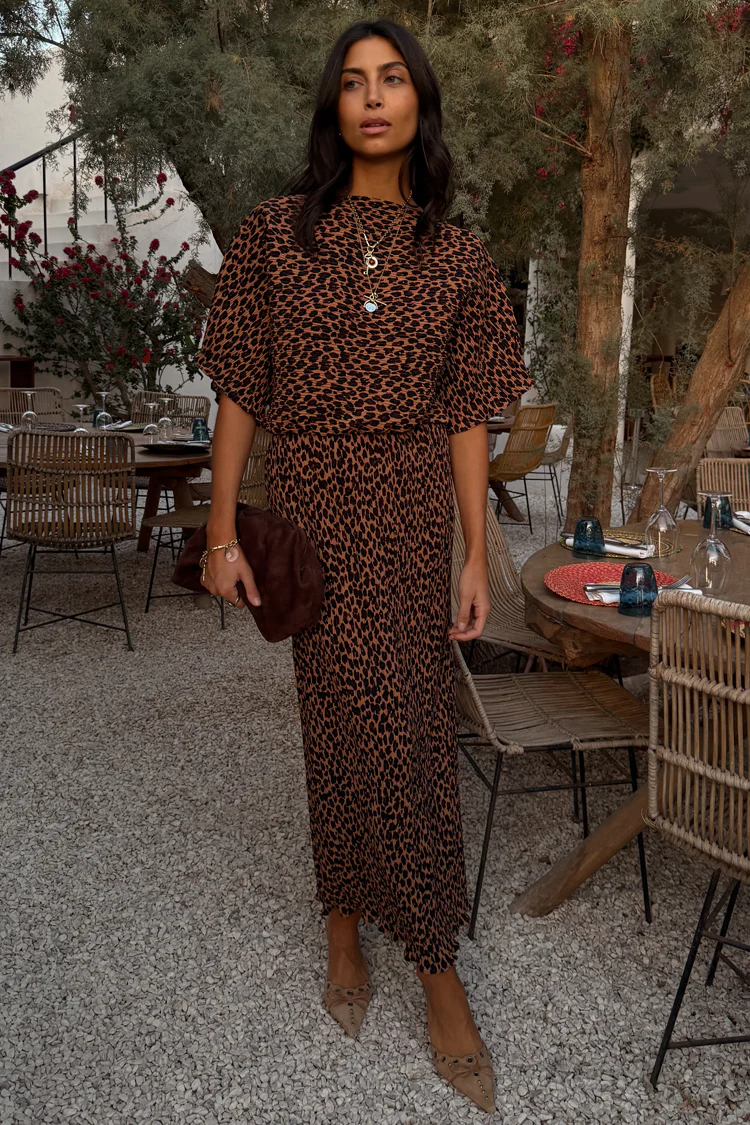 Lucia Leopard Tilly Dress