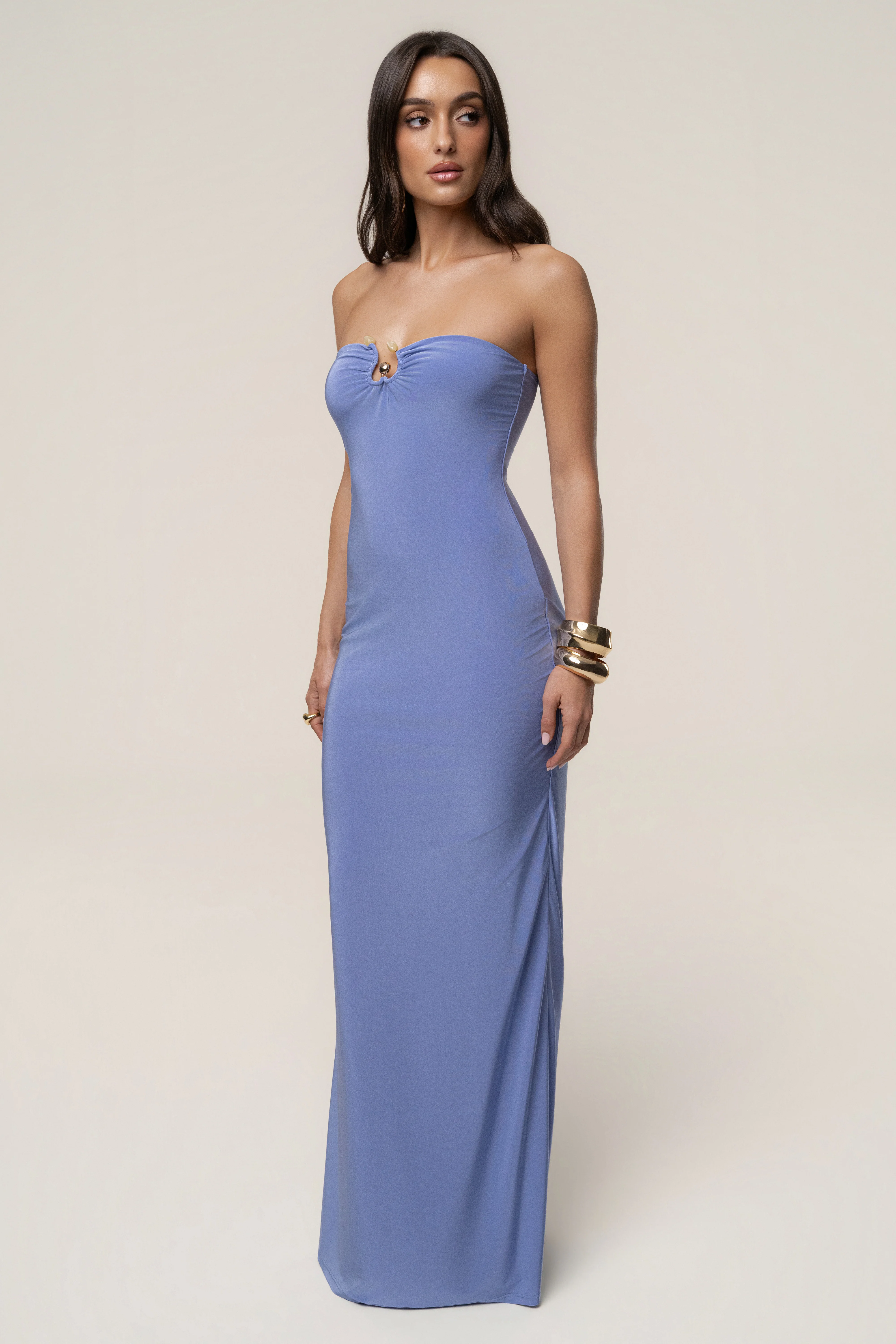 Periwinkle Drift Serenity Maxi Dress