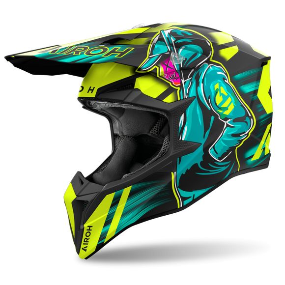 Airoh WRAAAP cross helmet - CYBER 2024 - YellowRef: AR1386