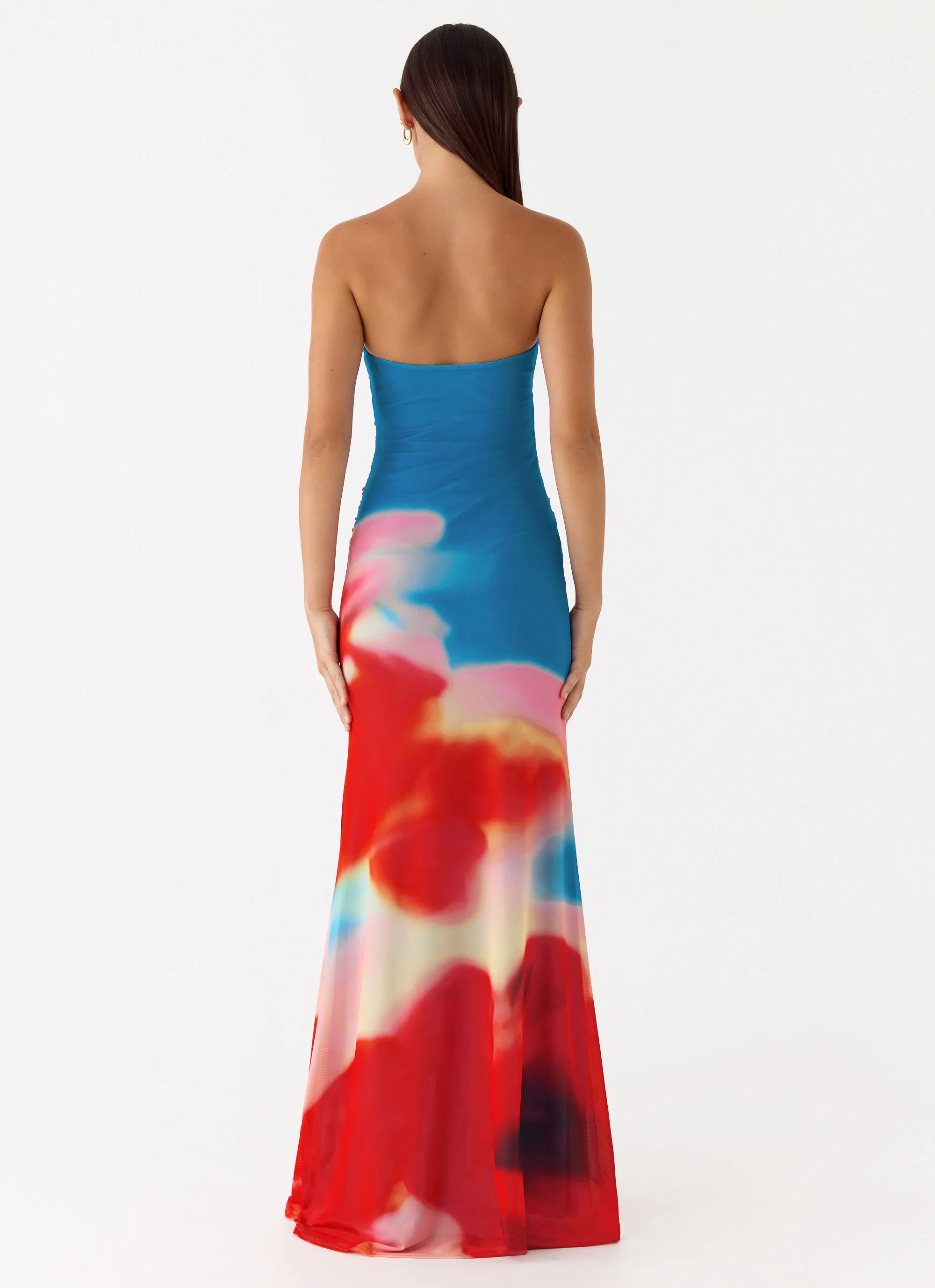 Iroha Strapless Maxi Dress - Twilight Petal
