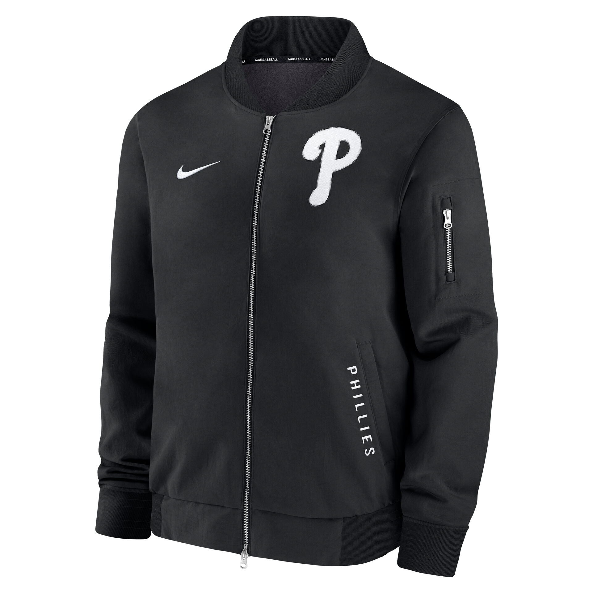 Philadelphia Phillies 2026 MLB Authentic Dugout Bomber Jacket Black