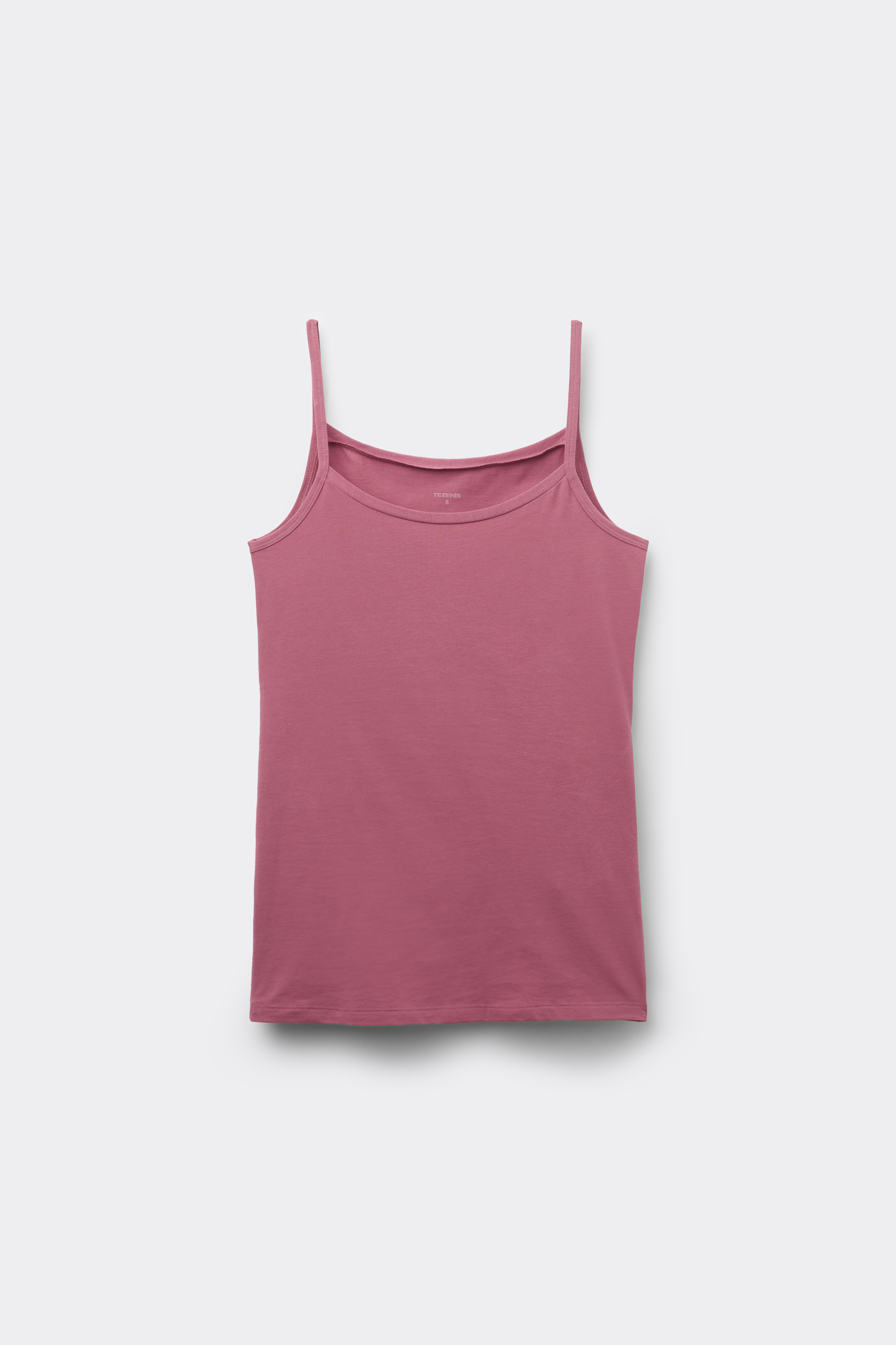 Organic Stretch Cotton Camisole with Round Neck
