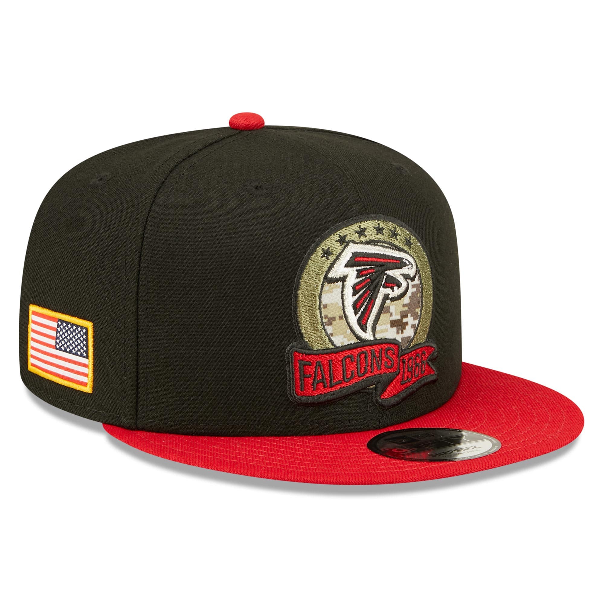 Atlanta Falcons 2022 NFL On-Field Salute to Service New Era 9FIFTY Snapback Cap