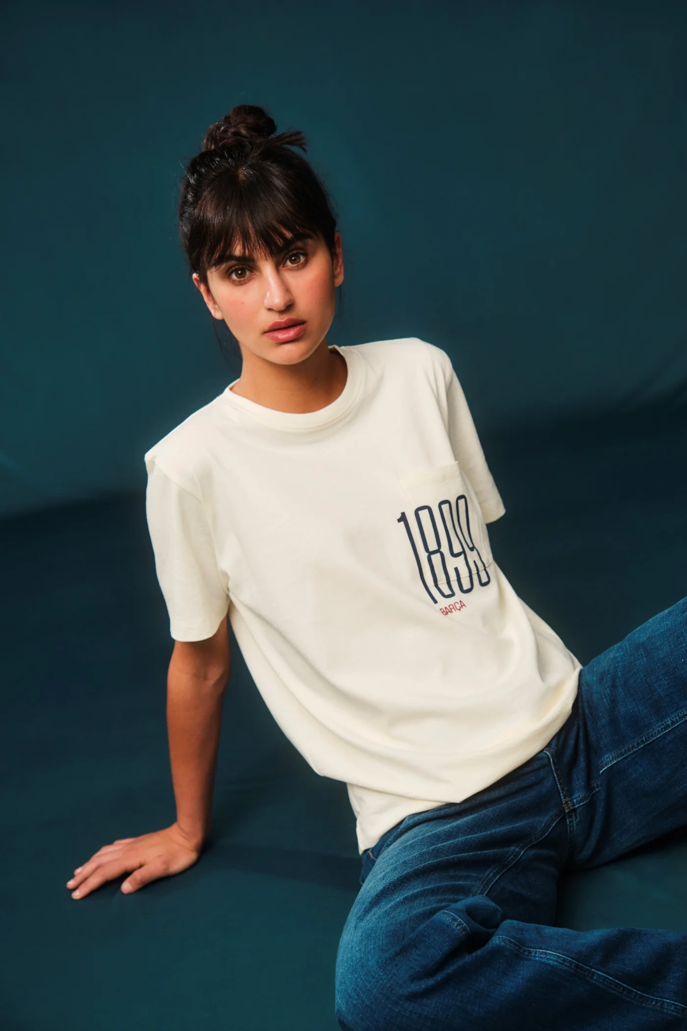 T-Shirt Beige 1899 Barça - Woman