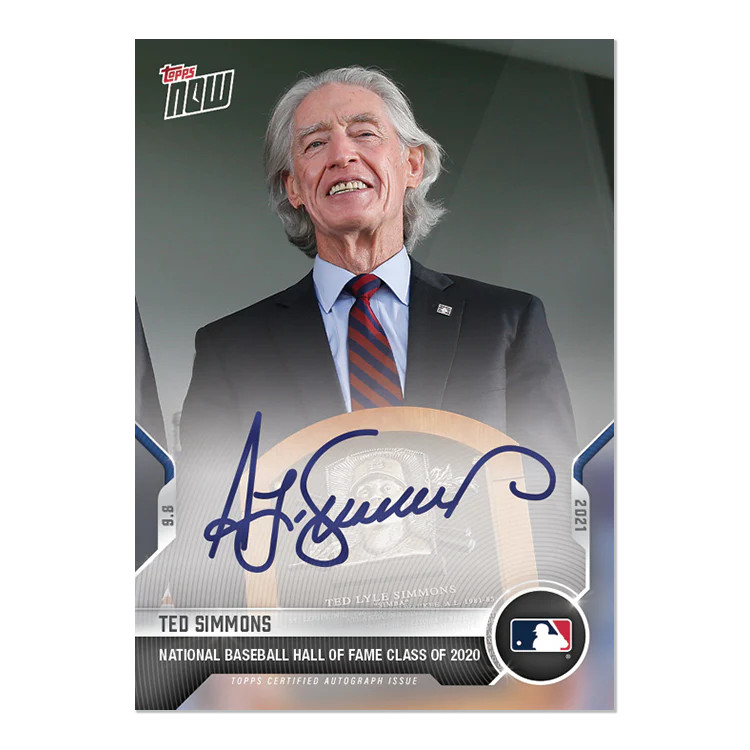 On-Card Auto # to 99 - Ted Simmons - 2021 MLB TOPPS NOW® Card 778A