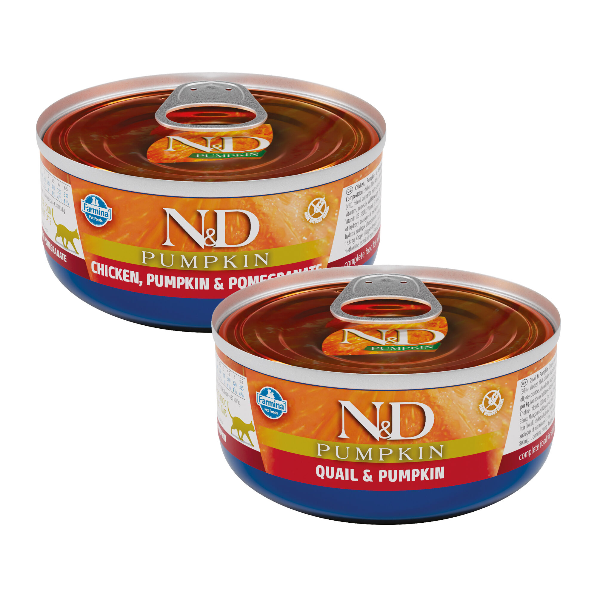 Farmina N&D Pumpkin Adult Wet Food - Chicken, Pumpkin & Pomegranate - 24 x 70 g