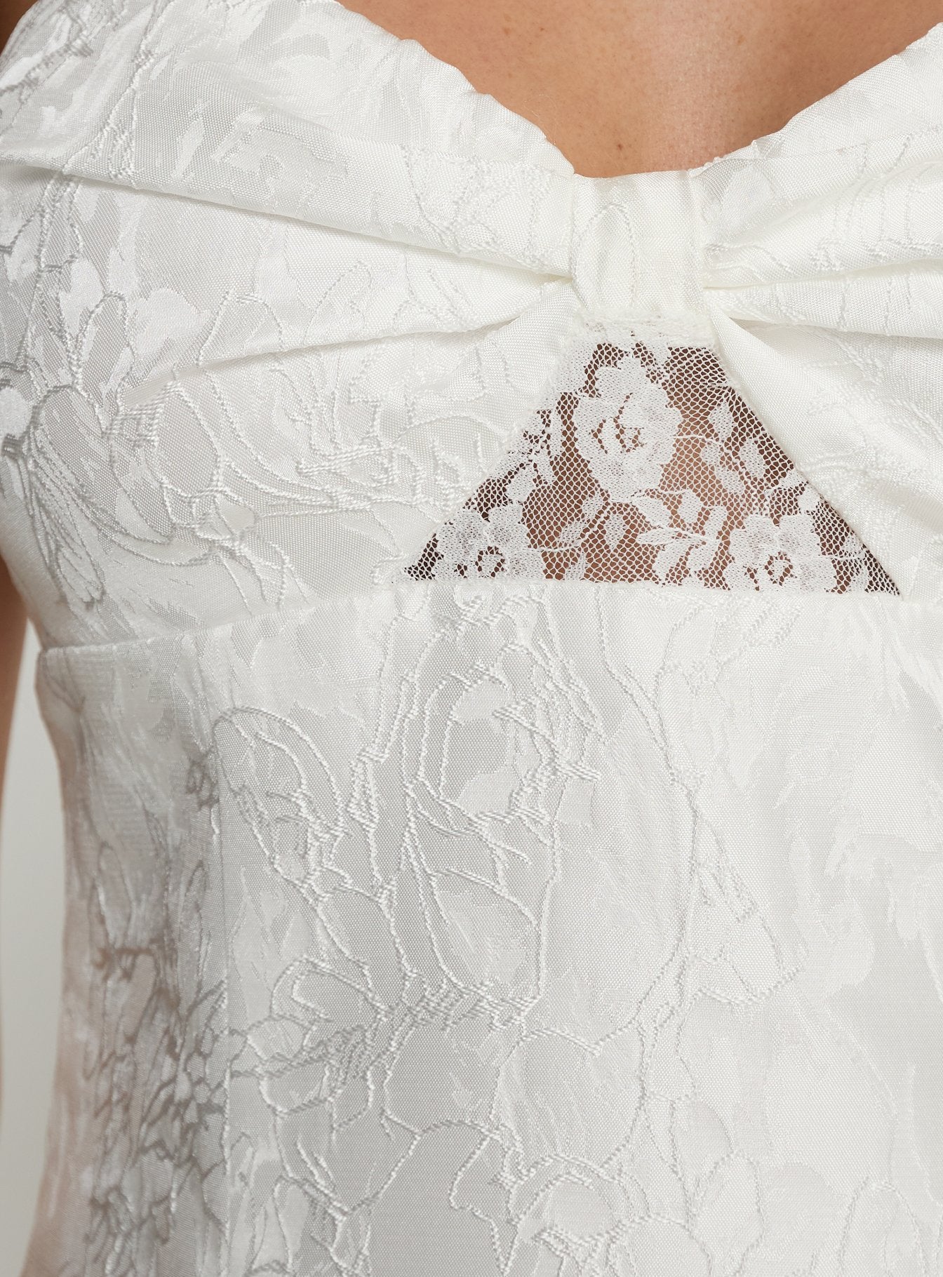 Aubriana Strapless Mini Dress White