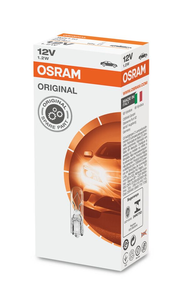 Ampoule Osram Original Line 12V 1,2W - x10 UniverselRef : OSRM00085A / 3062591