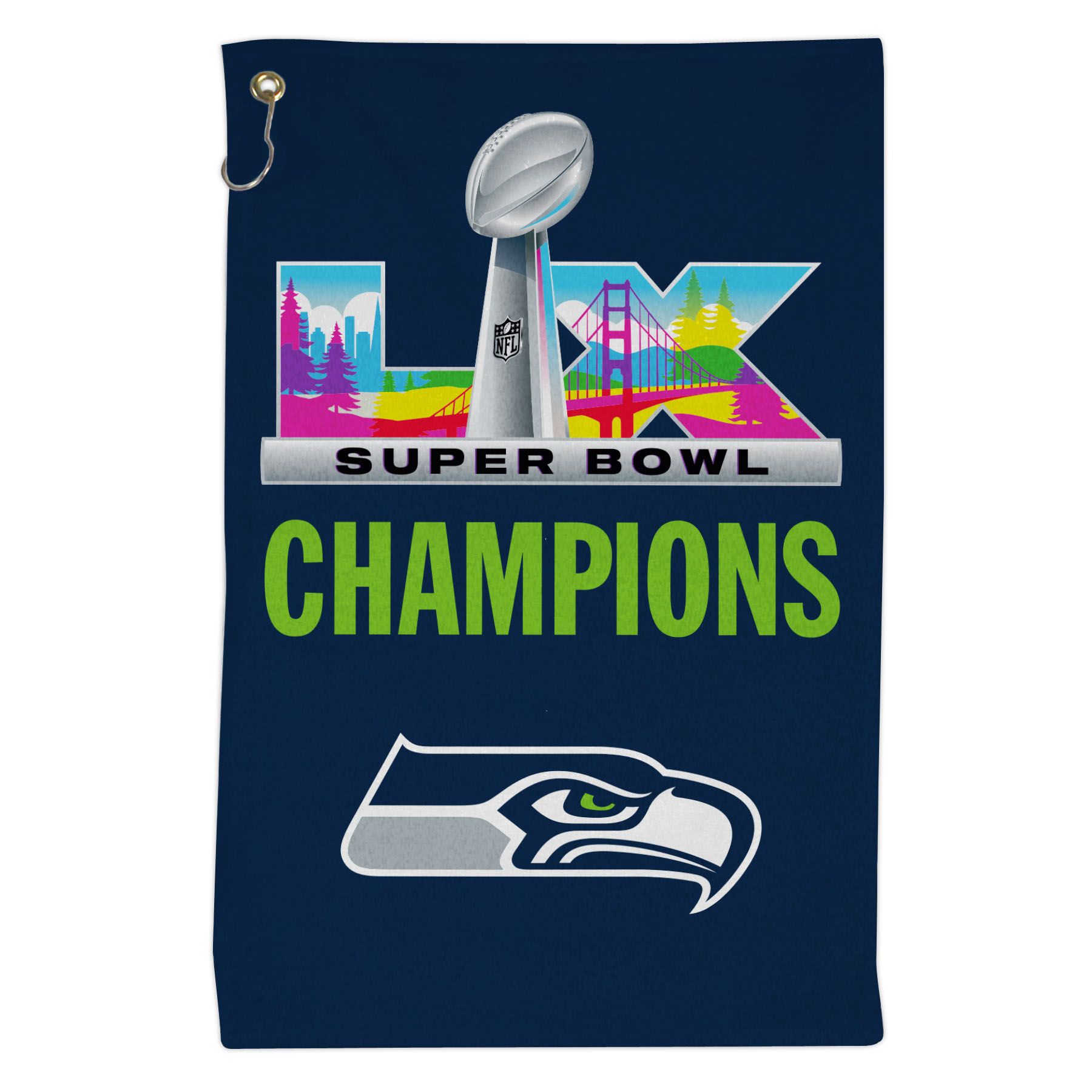 Seattle Seahawks Super Bowl LX Champions NFL Sport Towel