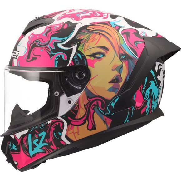 Full face helmet LS2 FF820 - RAPID III - CYBERG - Purple / BlueRef: LS1278