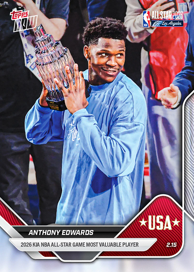 Anthony Edwards - 2025-26 NBA Topps NOW® - Card 177 - PR: 5155