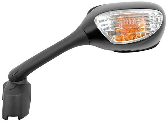 Victa mirror with left indicator type - BlackRef: Vic00146A / 1083816002