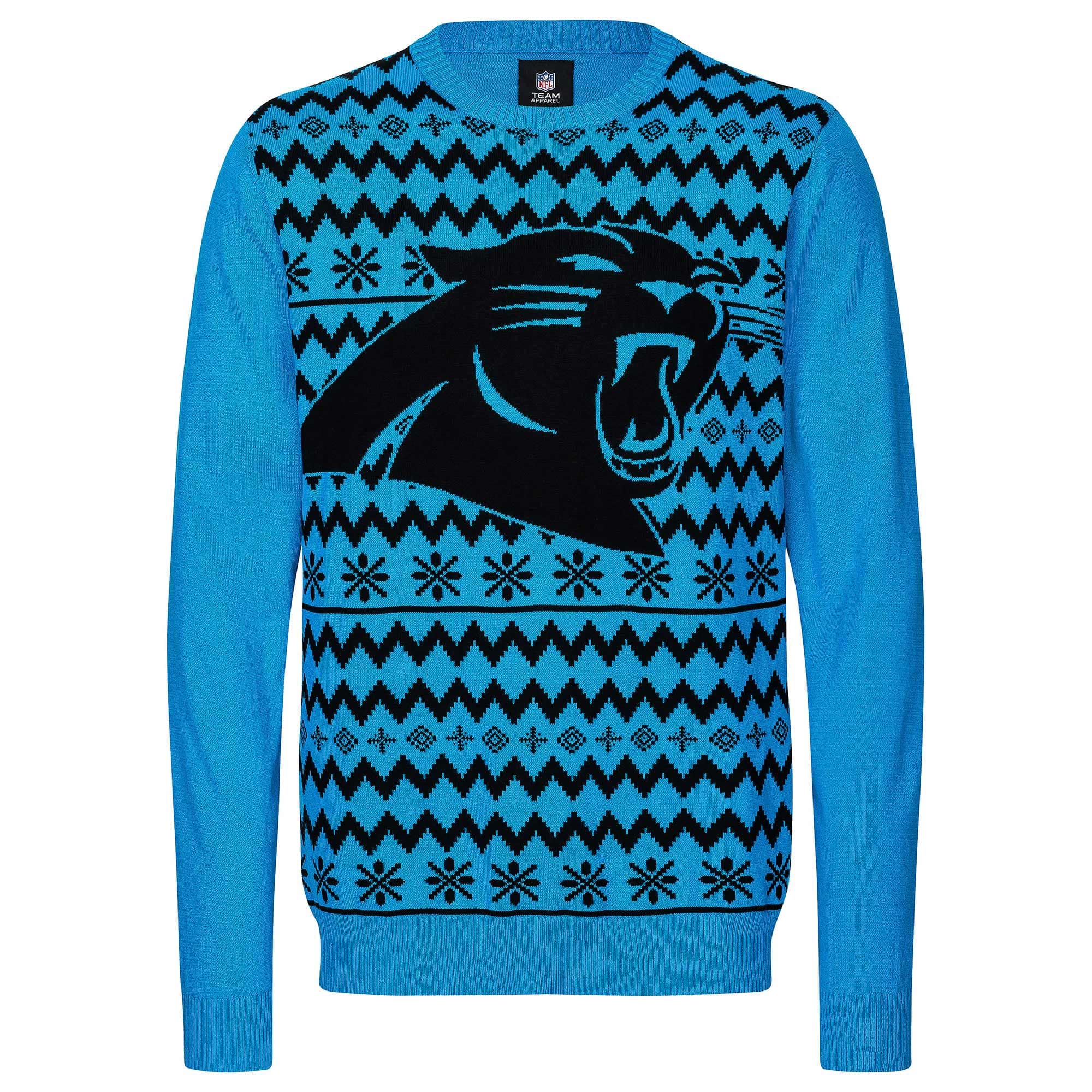 Carolina Panthers NFL Big Logo Ugly Christmas Sweater