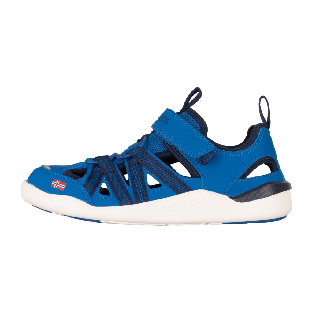 Trollkids Saltfjord Barefoot Sandal Kids - Alpine Blue/Dark Indigo