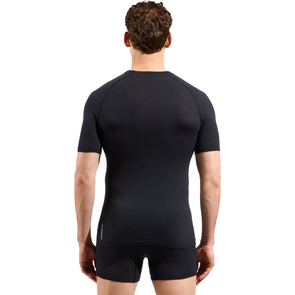 Odlo Performance Wool 140 Seamless Base Layer T-Shirt Men - black