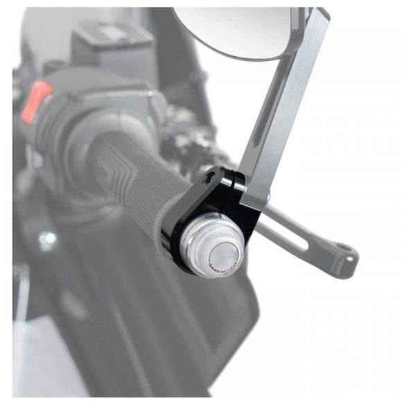 Barracuda Mirror Support For Universal Bar End Mirror - BlackRef: bar0133 / n2000-be