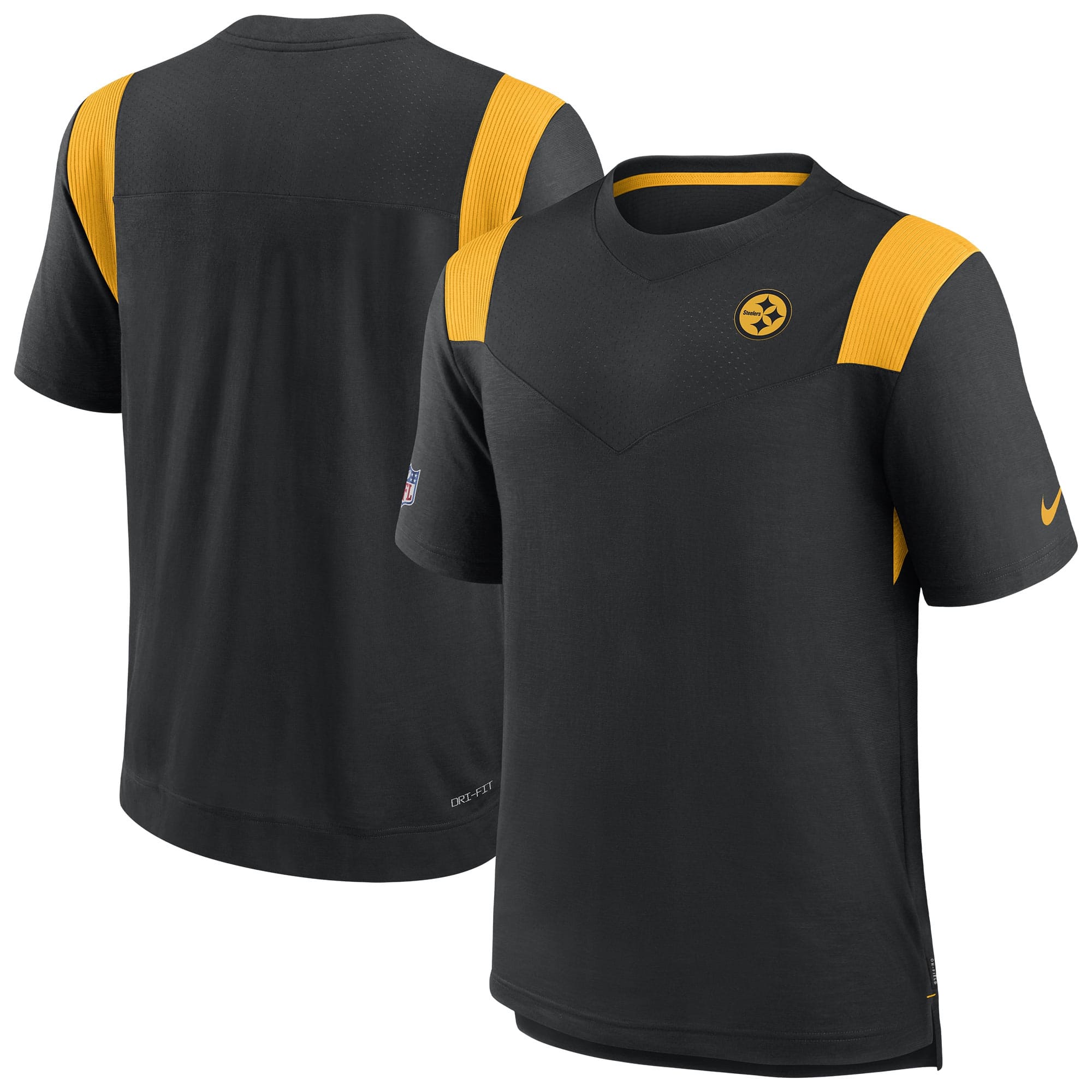Pittsburgh Steelers 2022 NFL Sideline Nike Performance Player Top Black