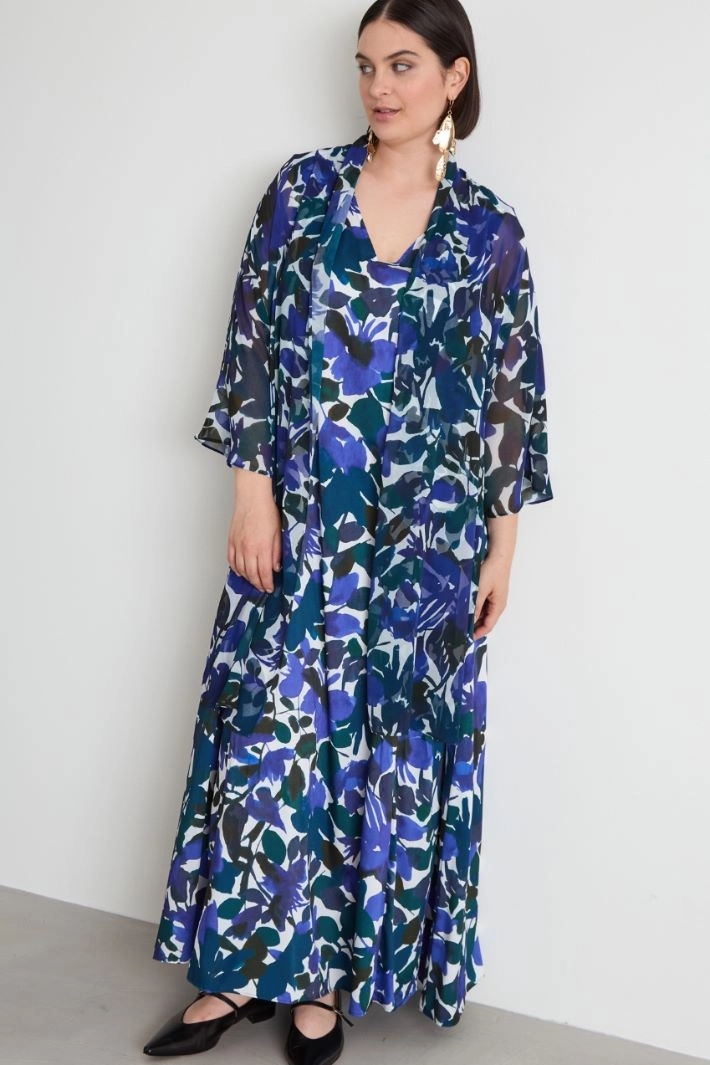 Georgette shrug - BLUE