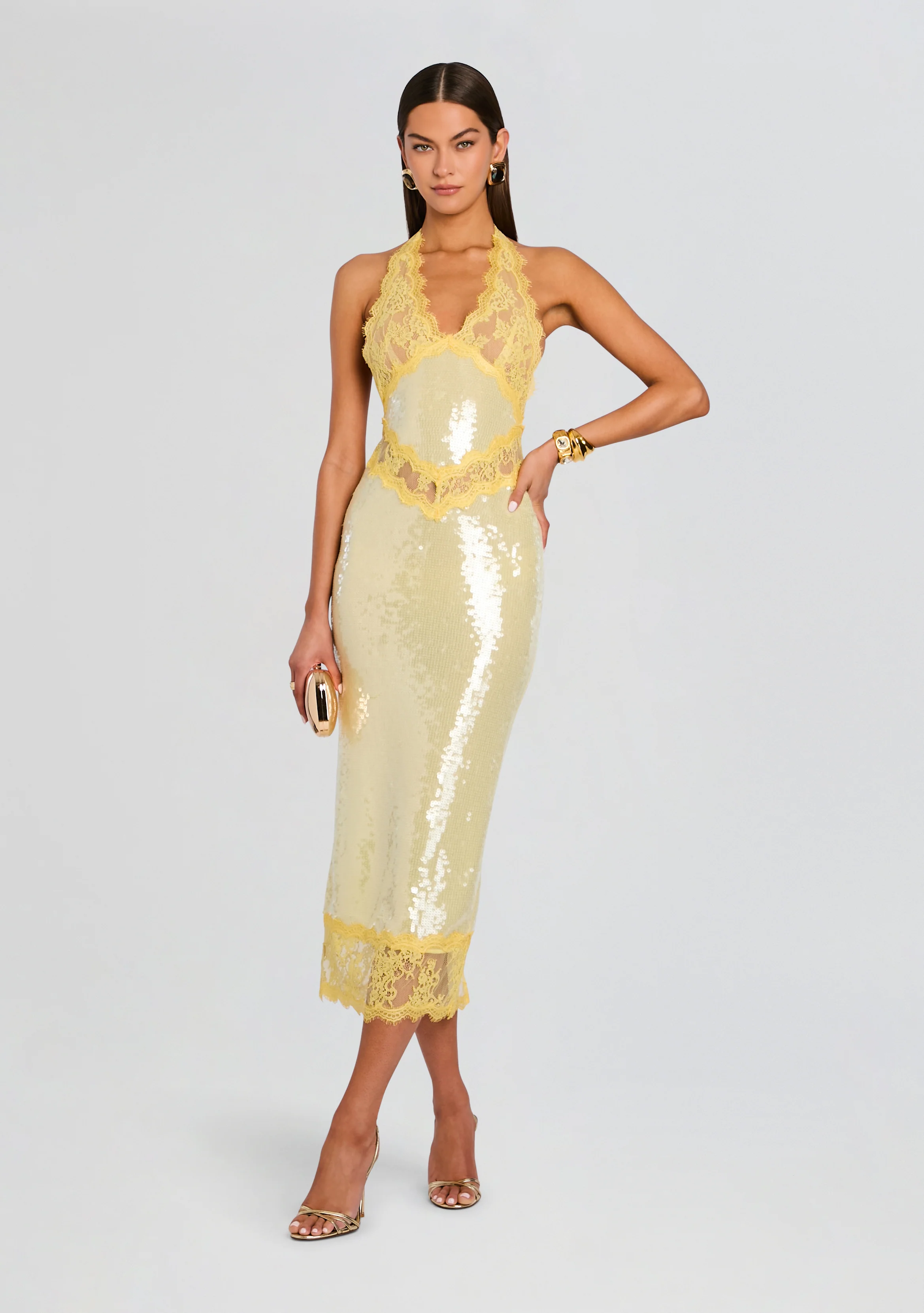 Vicky Sequin Lace Dress