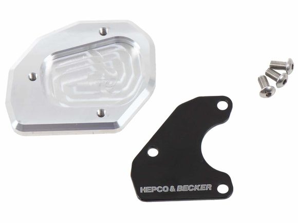 Hepco & Becker side stand extension - black/silverTRIUMPH 660 TRIDENT 660 - 2021 - 2024Ref: Hbe04610A / 42117612 00 91