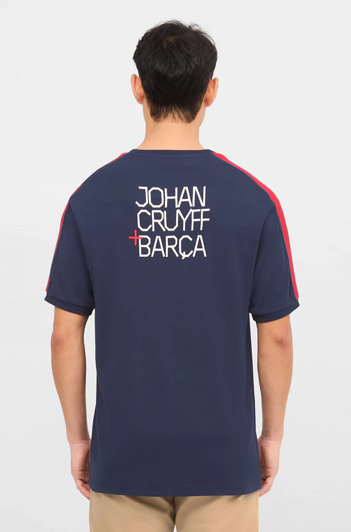 T-shirt Barça + Cruyff blue