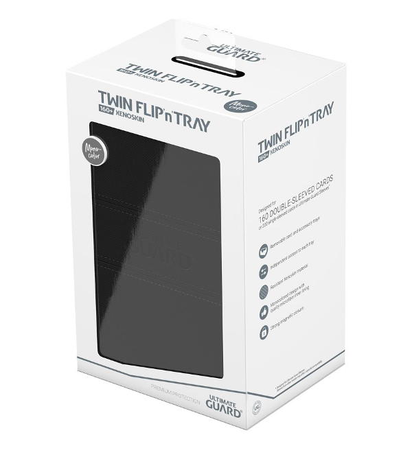 Ultimate Guard Twin Flip'n'Tray 160+ XenoSkin Monocolor - Black