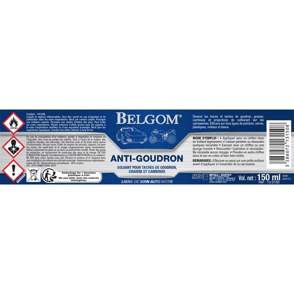 Nettoyant goudron Belgom UniverselRef : BO0010 / BE06