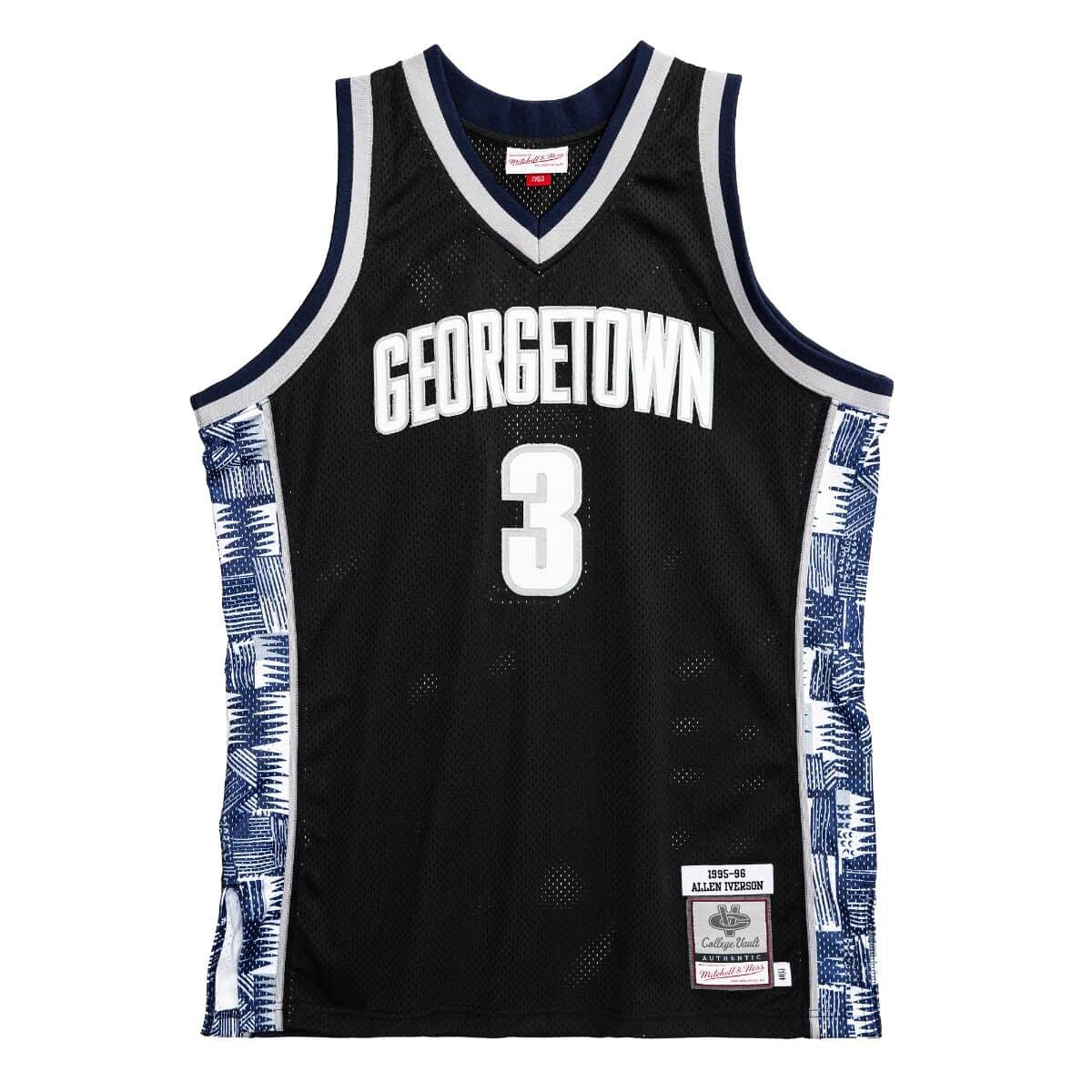Allen Iverson #3 Georgetown Hoyas 1995-96 Swingman NCAA Jersey Black
