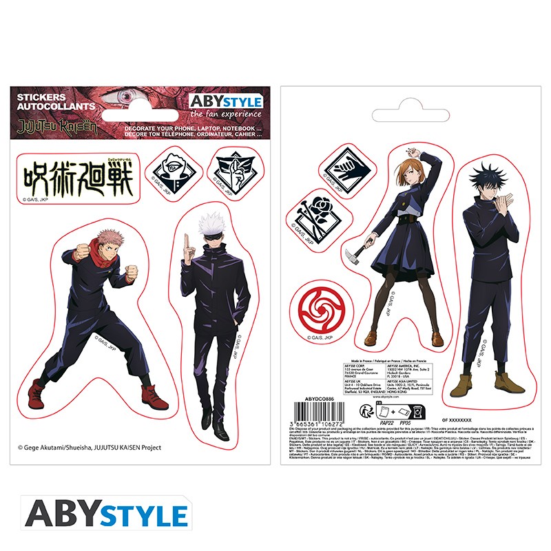 JUJUTSU KAISEN Mini Stickers Tokyo Jujutsu High (16x11cm)