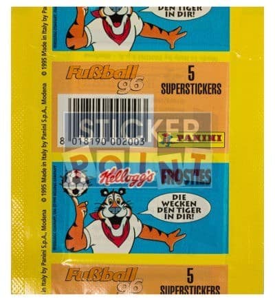Panini Fussball 96 Packet - original With 5 Stickers
