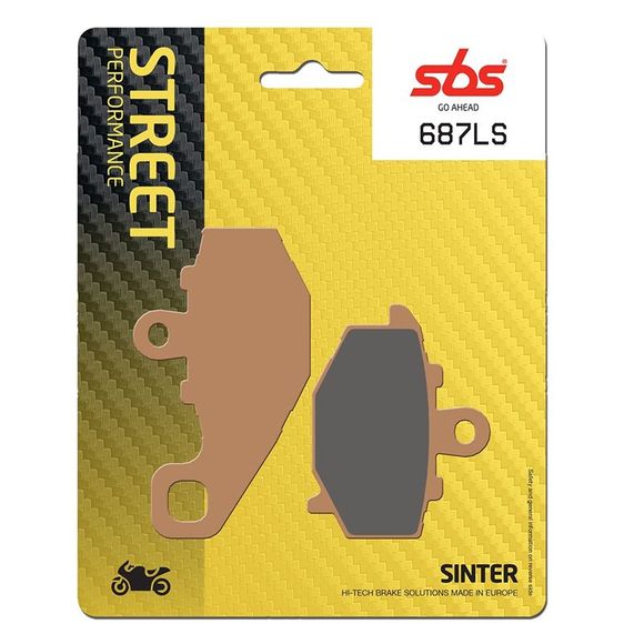 SBS 687LS Sinter Sintered Metal rear brake padsRef: 687LS / 687040