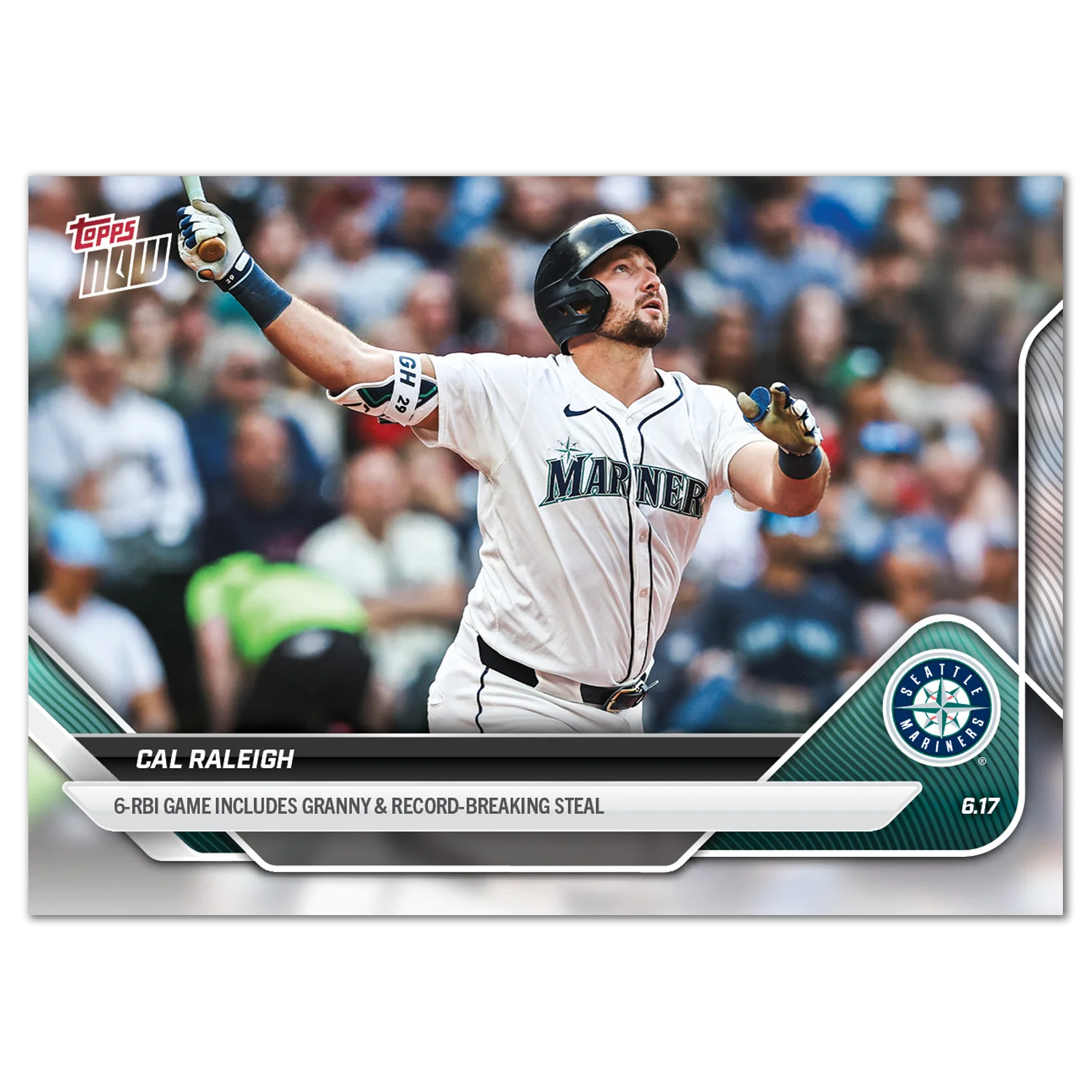 Cal Raleigh - 2025 MLB Topps NOW® - Card 312