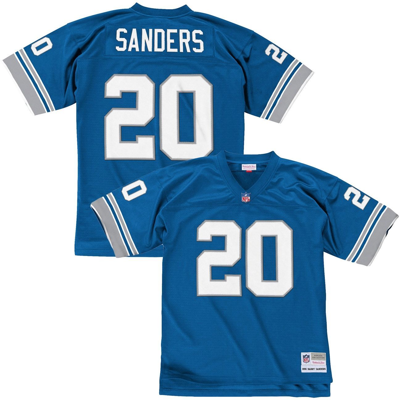 Barry Sanders #20 Detroit Lions Legacy Throwback NFL Jersey Blue