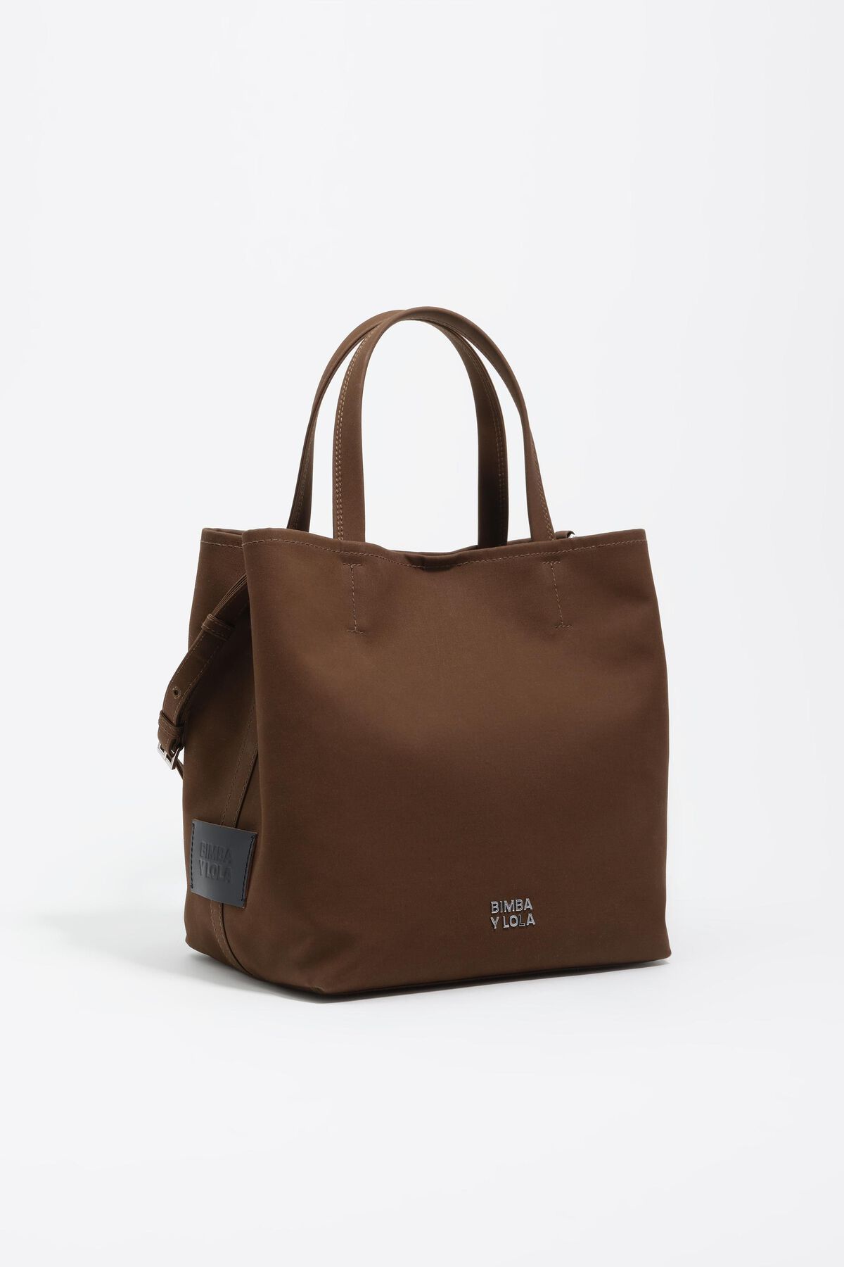 Large dark khaki waxed gabardine Carlino bag