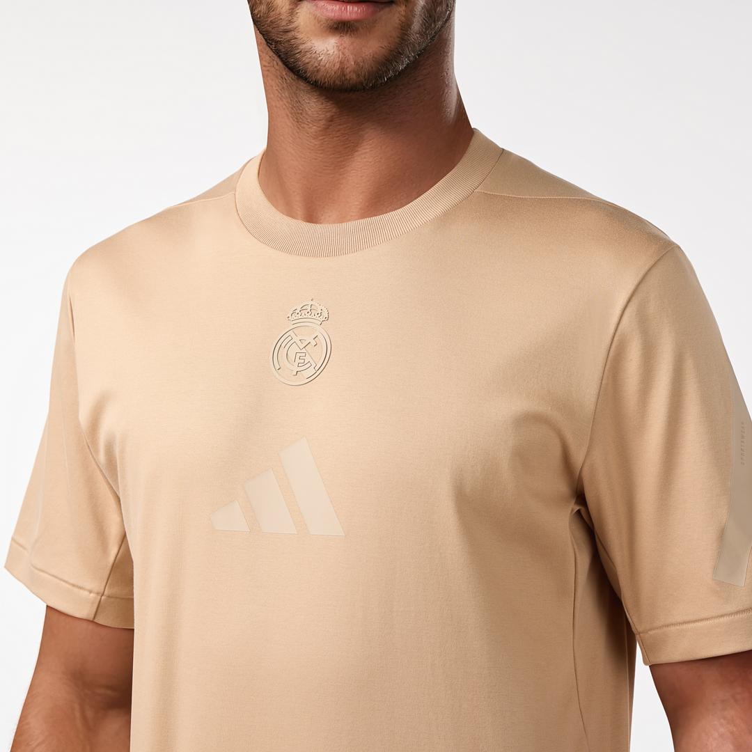 Mens Adidas Real Urban T-shirt Beige
