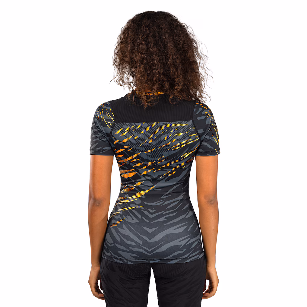 Women's UFC Fusion by Venum Black/Gold Fight Night Champion Rashguard