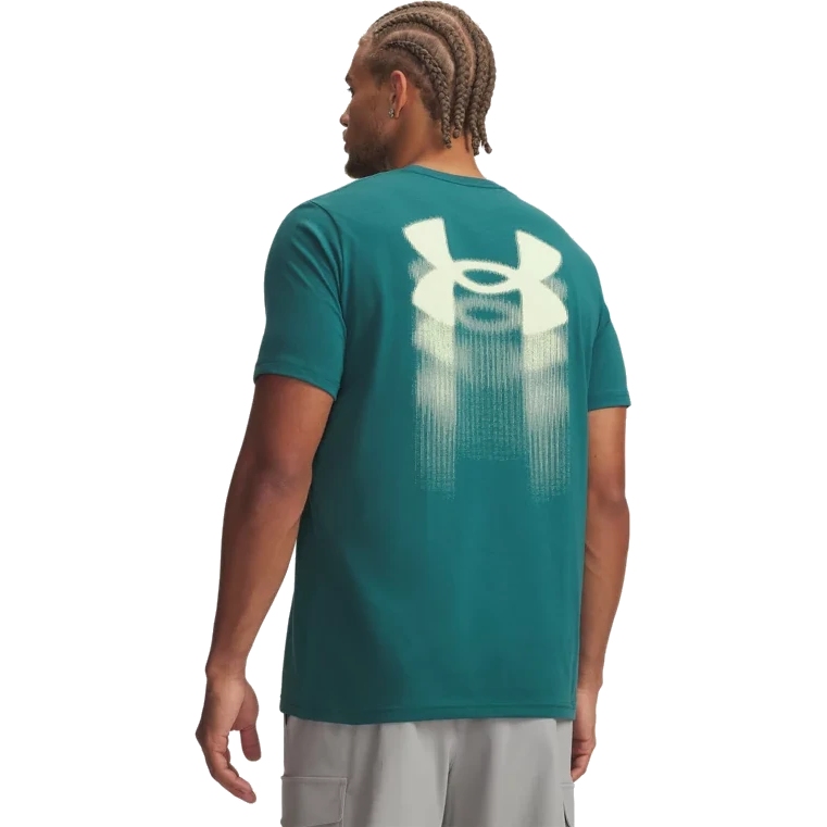 Under Armour UA Blur Logo Short Sleeve Shirt Men - Rack Green/Fade Green