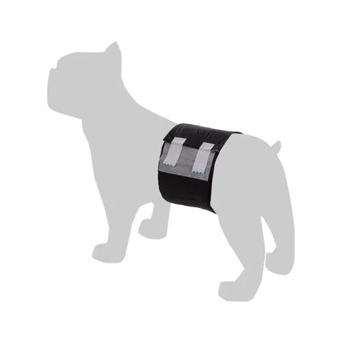 Flamingo Disposable Belly Band Dipy Male - Black - M