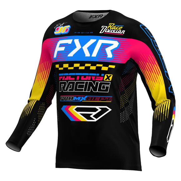 Maillot cross FXR PODIUM ENFANT - Noir / BleuRef : FXR1715
