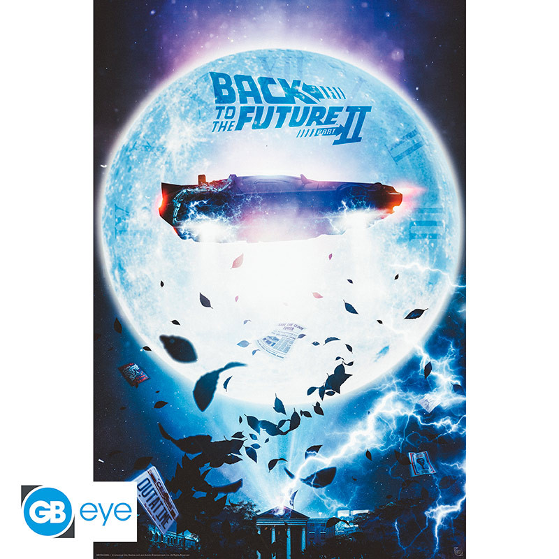 BACK TO THE FUTURE Poster Flying DeLorean (91.5x61cm)