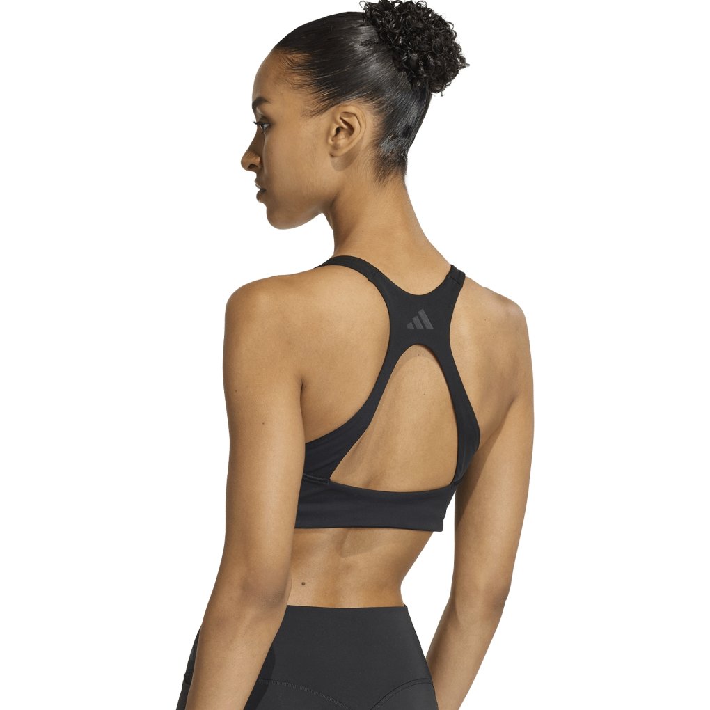 adidas Optime 3-Stripes Medium Support Bra Women - black/black JX5006
