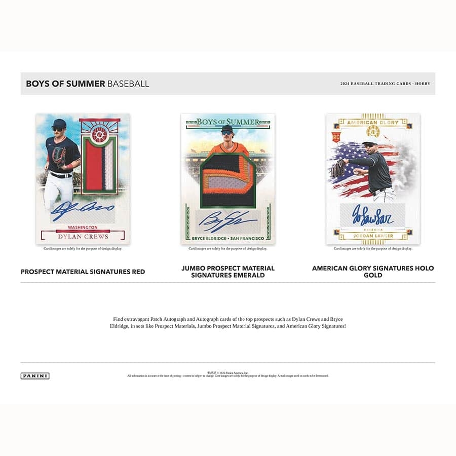2024 Panini Boys of Summer Baseball Hobby Box