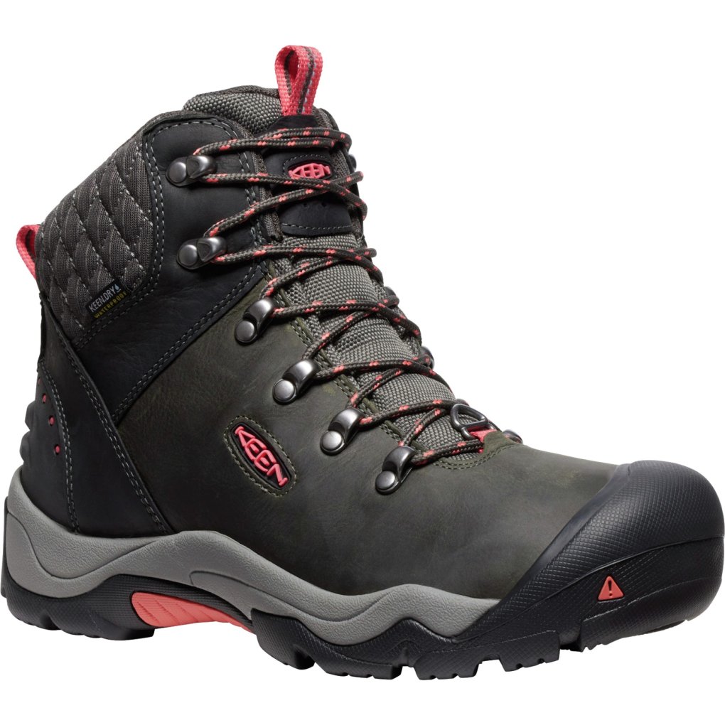 KEEN Revel III Winter Waterproof Hiking Boots Women - Black/Rose