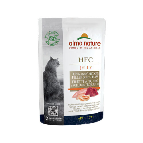 Almo Nature HFC - Jelly Tuna, Chicken and Ham - 24 x 55g
