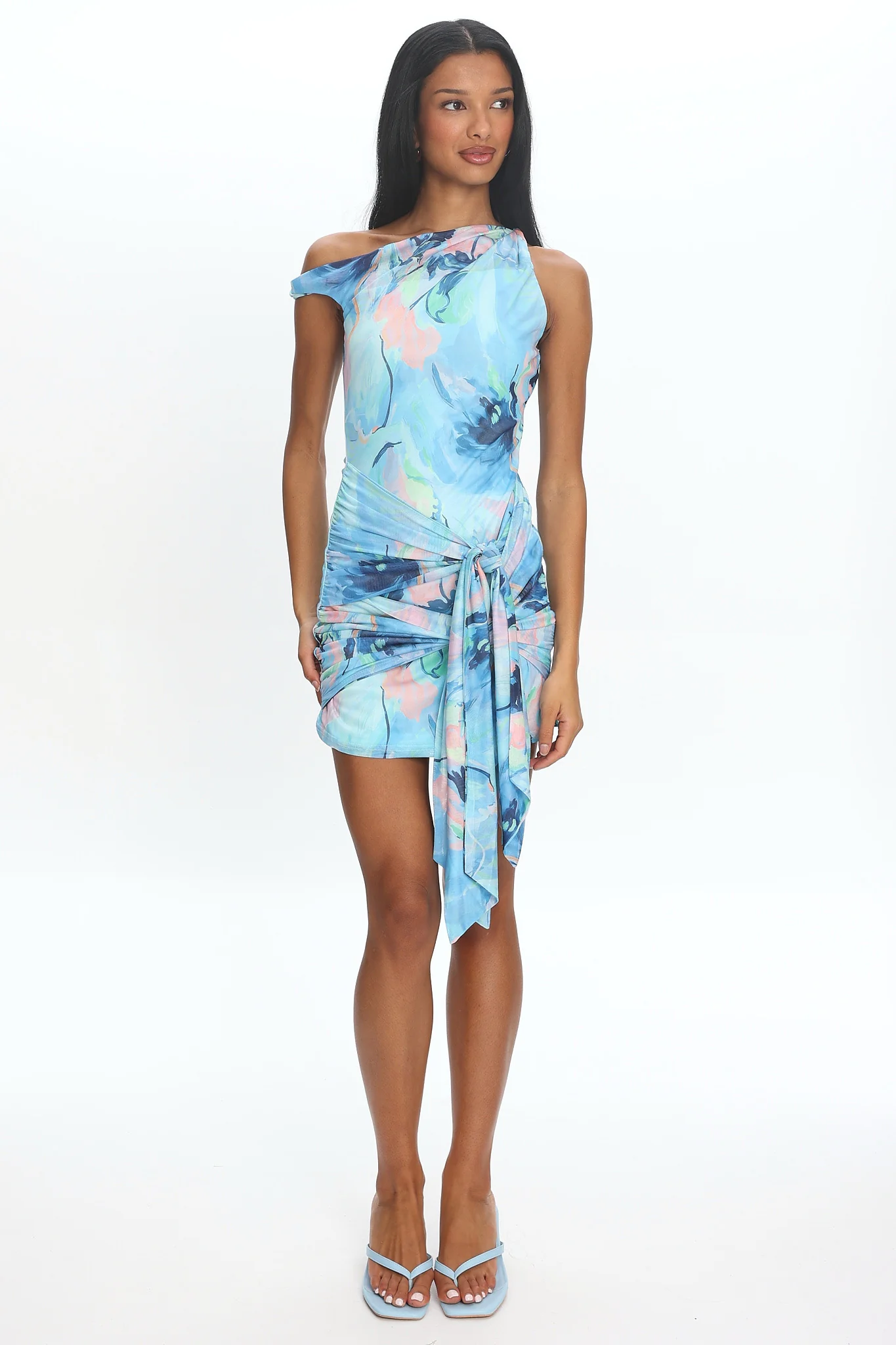 Mizara Mini Dress Blue