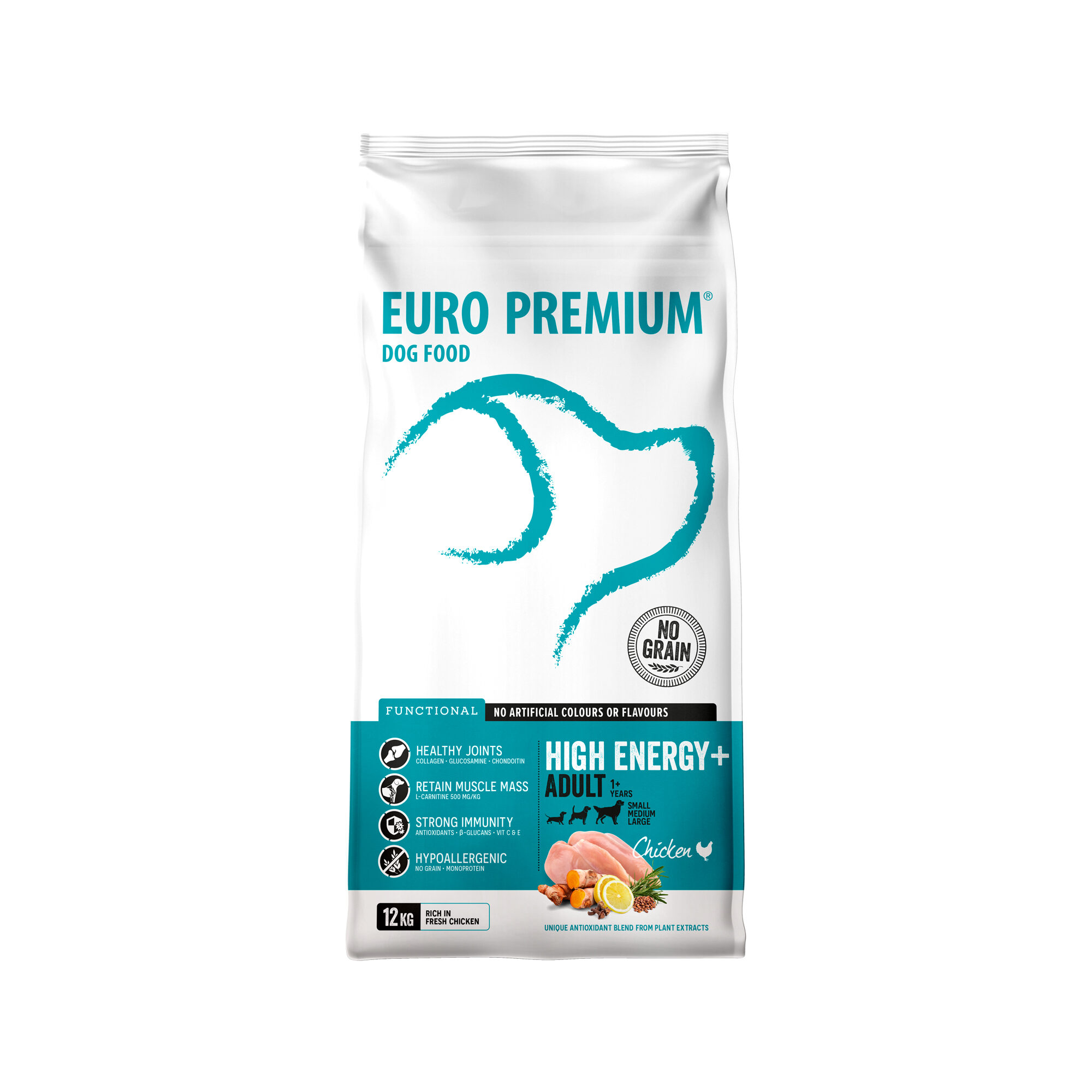 Euro Premium High Energy+ Adult - 12 kg